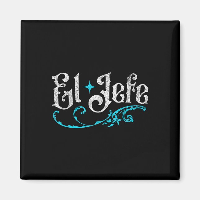 El Jefe Chef Funny Cinco de Mayo på spanska me Magnet (Framsidan)