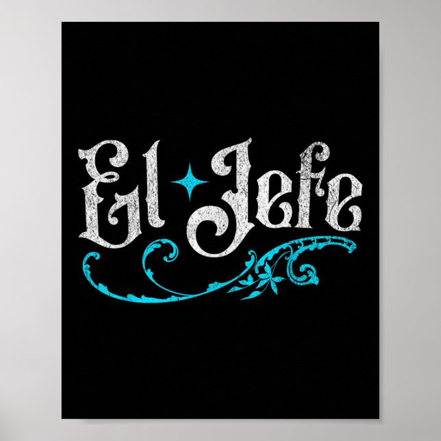 El Jefe Chef Funny Cinco de Mayo på spanska me Poster (Framsidan)