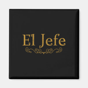 El Jefe Chef på spanska Lubbig Mexican Chef Gif Magnet