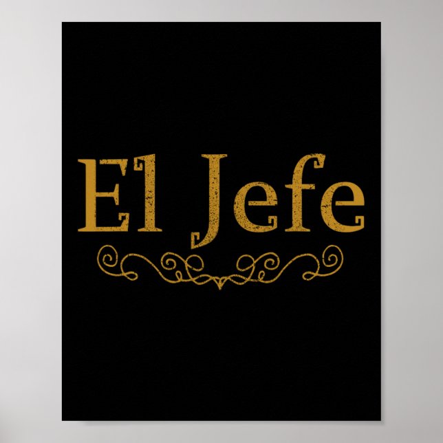 El Jefe Chef på spanska Lubbig Mexican Chef Gif Poster (Framsidan)