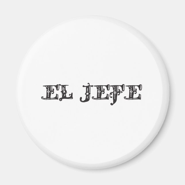 El Jefe "chefen" prylar Magnet (Framsidan)