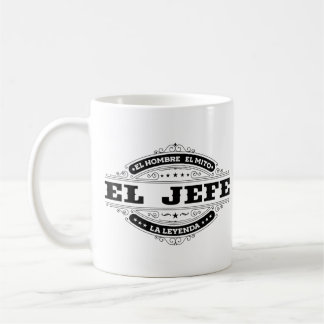El Jefe El Hombre El Mito La Leyenda (på spanska) Kaffemugg