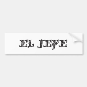 El Jefe logotyp Vaquero Cowboy Bildekal