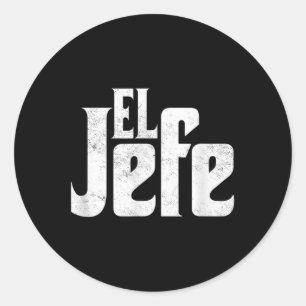 El Jefe Mexican Chef Chef Cinco De Mayo Spain La Runt Klistermärke