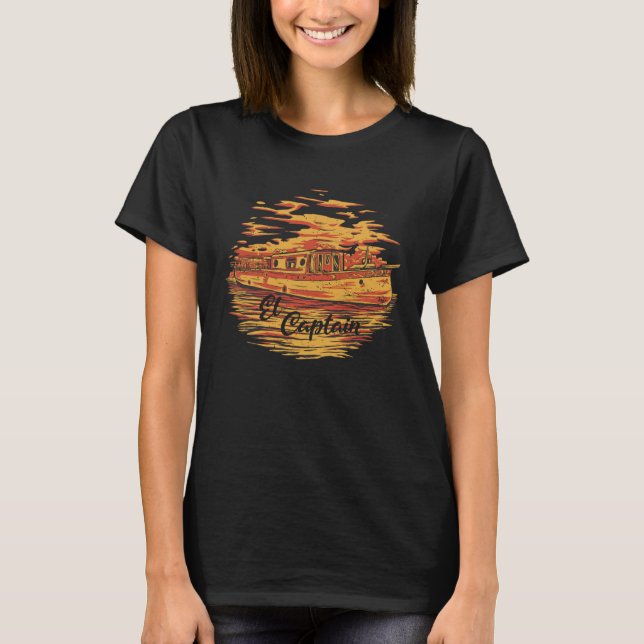 El Kapten House Boat T Shirt (Framsida)