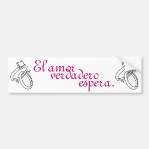 El-kärlekverdadero espera bildekal