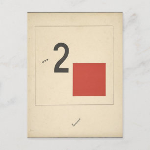 El Lissitzky- "Suprematic tale om två fyrkanter" Vykort