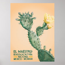 El Maestro Kaktus Tryck | Mexikansk Botanisk Konst