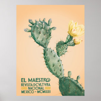 El Maestro Kaktus Tryck | Mexikansk Botanisk Konst