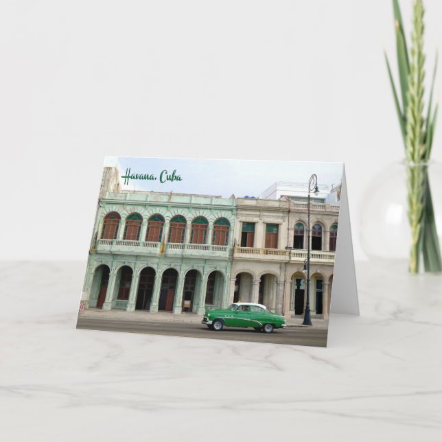 El Malecón, Havanna, Kuba - kort (Framsida)