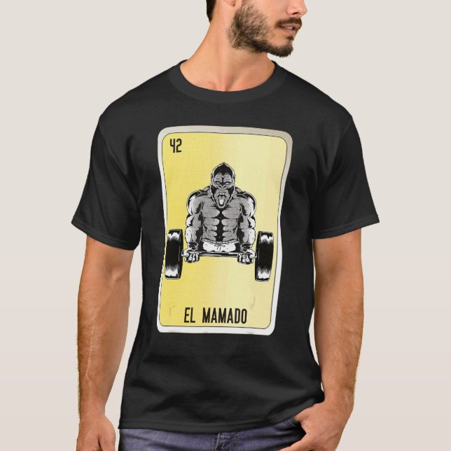 El Mamado Mexican Slang Lottery Bingo Cards T Shirt (Framsida)
