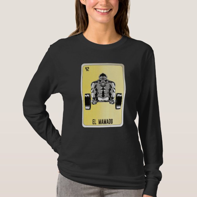 El Mamado Mexican Slang Lottery Bingo Cards   T Shirt (Framsida)