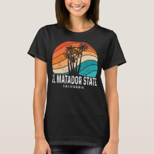 El Matador State Beach California Handflatan Träd  T Shirt