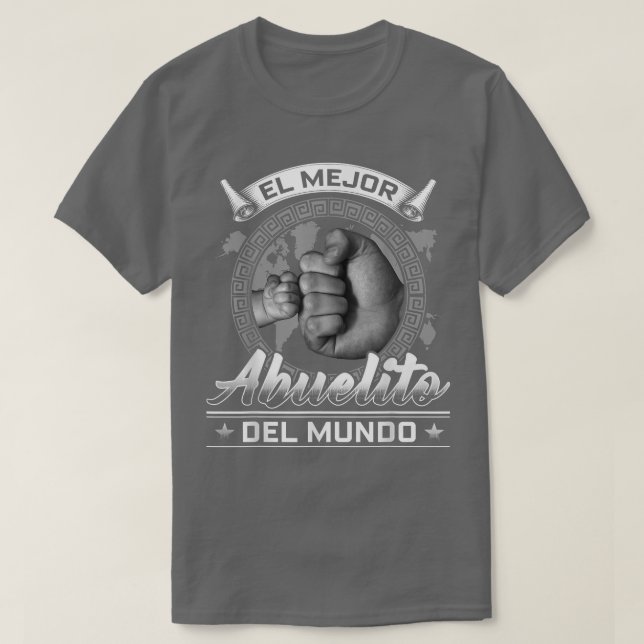 El Mejor Abuelito Del Mundo Manar American Flagga  T Shirt (Design framsida)