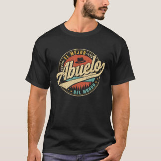 El Mejor Abuelo Del Mundo Manar Retro Vintage Deco T Shirt