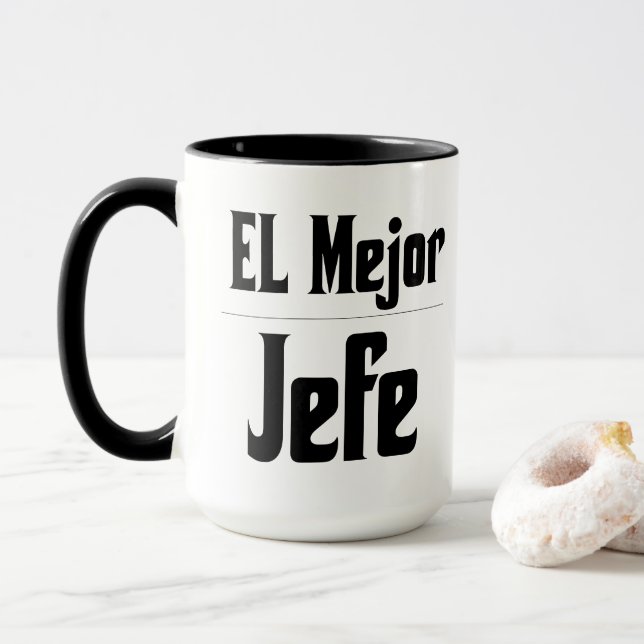 El Mejor Jefe Coffee Mugg (Med munk)