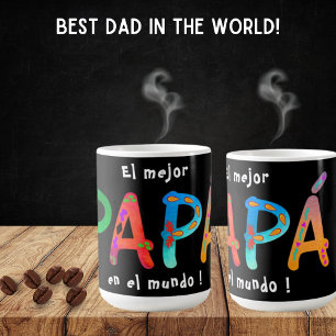 El mejor Papá en el mundo Bold Geometric Mugg