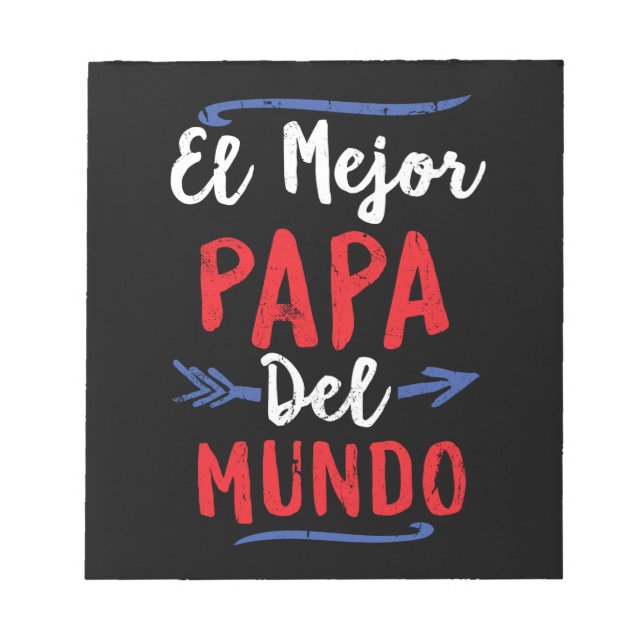El Mejor Pappa Del Mundo Pappa Fars dag Anteckningsblock (Framsida)