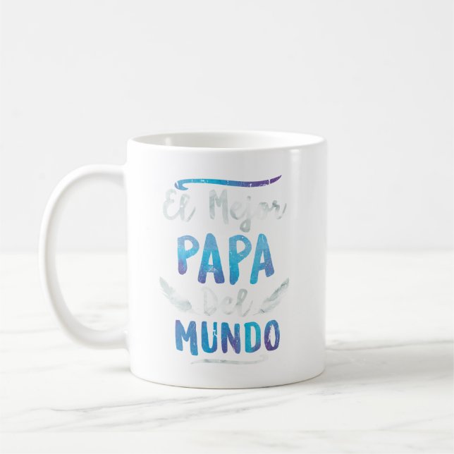 El Mejor Pappa Del Mundo Pappa Fars dag Kaffemugg (Vänster)