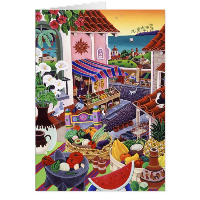 El Mercado Hälsningskort (Framsidan)