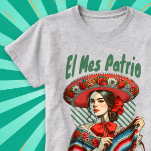 El Mes Patrio Spanska Mexikanska oberoende Sep T Shirt