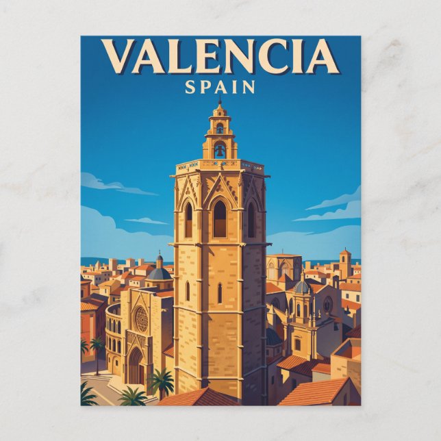 El Micalet Spanien Vykort (Framsida)