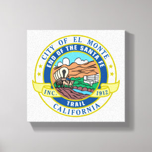 El Monte (Kalifornien) City Seal Canvastryck