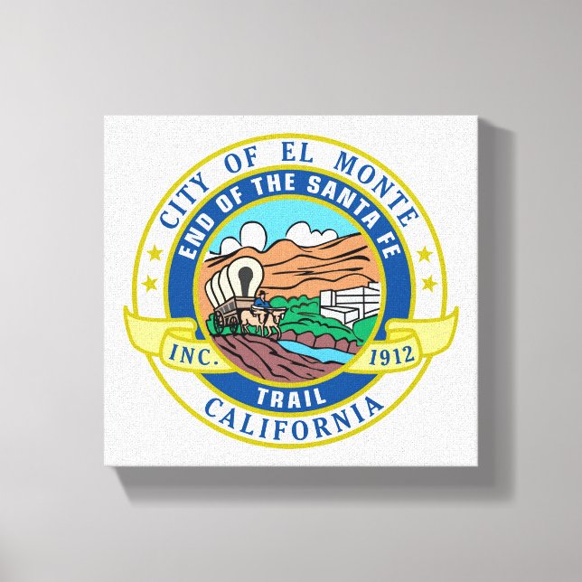 El Monte (Kalifornien) City Seal Canvastryck (Framsida)