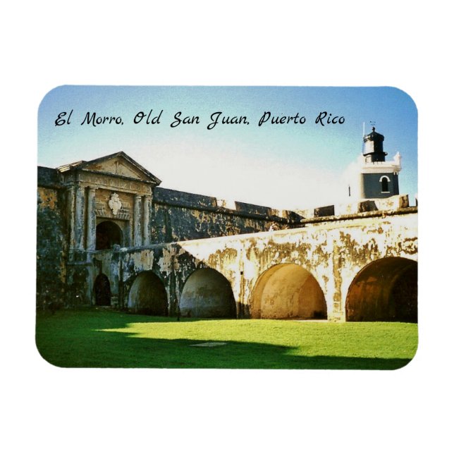 El Morro, gamle San Juan, Puerto Rico Magnet (Horisontell)