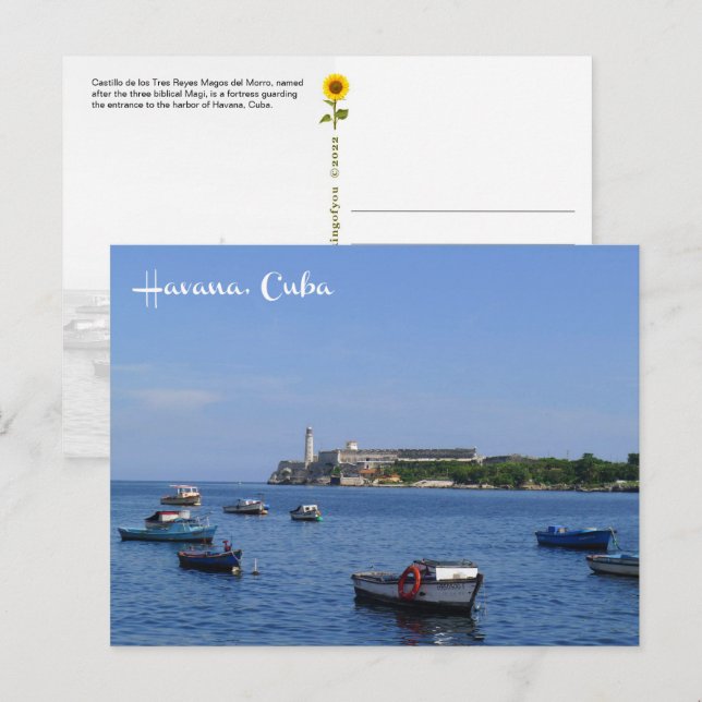 El Morro, Havanna, Kuba - vykort (Fram/baksida)
