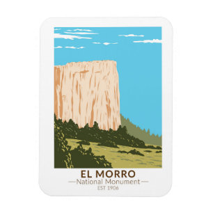 El Morro National Monument Inskriptionssten Magnet