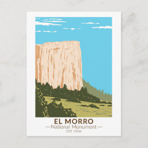 El Morro National Monument Inskriptionssten Vykort