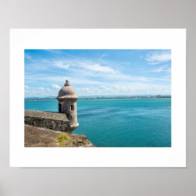 El Morro Old San Juan Bay Photographic Print/ Poster (Framsidan)