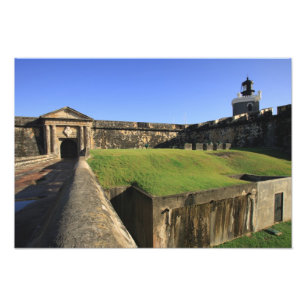 El Morro, San Felipe slottet, vindbrygga, framsida Fototryck