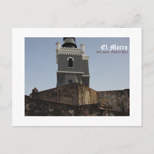 El Morro, San Juan, Puerto Rico Vykort (Framsida)