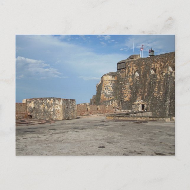 El Morro San Juan Puerto Rico Vykort (Framsida)