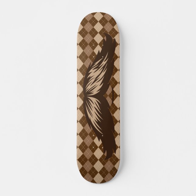 El-Moustache Skateboard Bräda 21,5 Cm (Framsida)