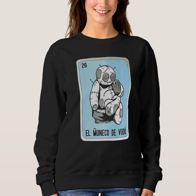El Muneco De Vudu Mexican Slang Lottery Bingo Card T Shirt (Framsida)