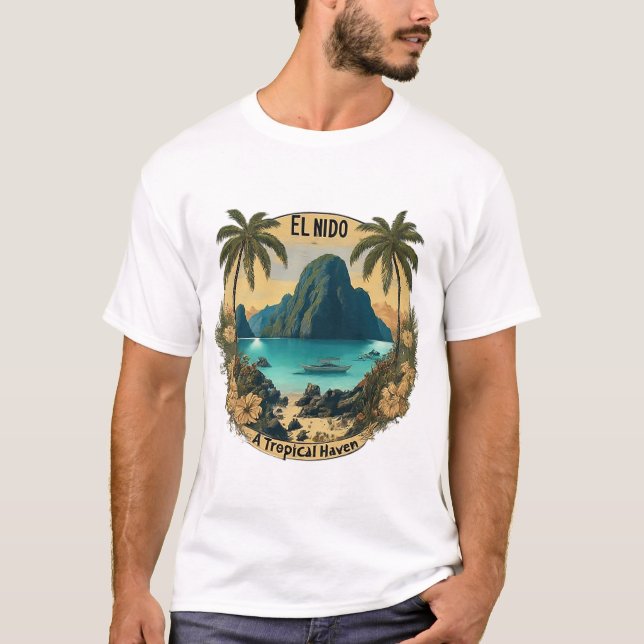 El Nido: En tropisk tillflykt T Shirt (Framsida)