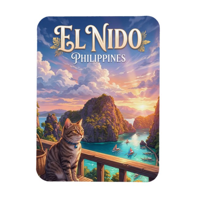El Nido Filippinerna Magnet (Vertikal)