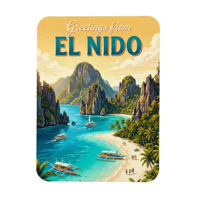 El Nido Filippinerna Magnet (Vertikal)
