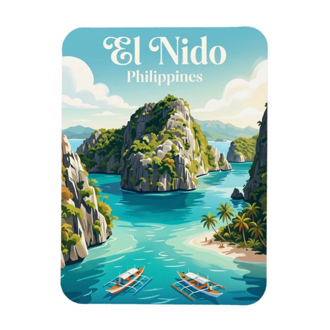 El Nido Filippinerna Magnet (Vertikal)