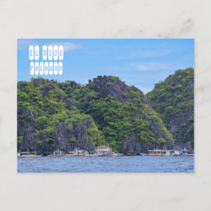 El Nido i Palawan Filippinerna Vykort