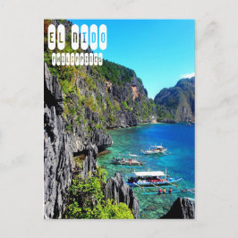 El Nido i Palawan Filippinerna Vykort