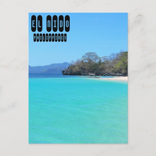 El Nido i Palawan Filippinerna Vykort (Framsida)