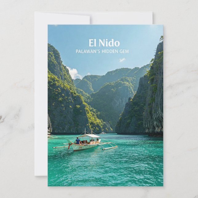 El Nido: Palawans gömt gem Julkort (Framsida)