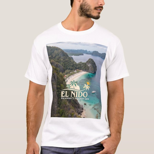 El Nido: Palawans gömt gem T Shirt (Framsida)