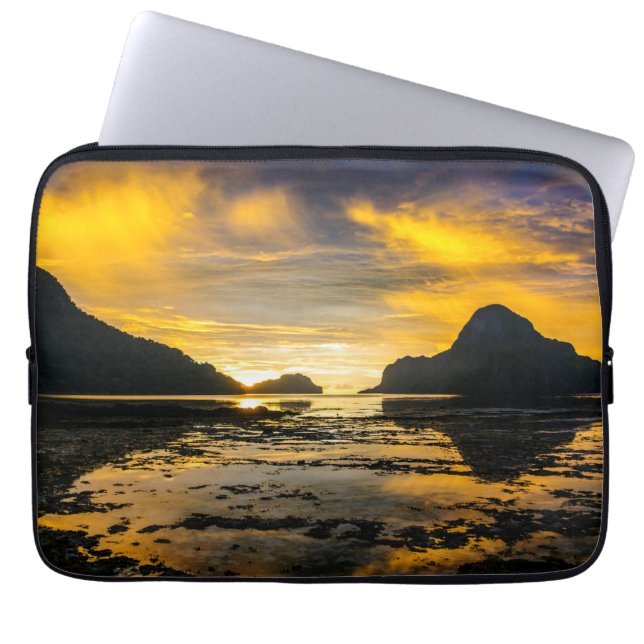 El Nidos solnedgång Laptop Fodral (Framsidan)