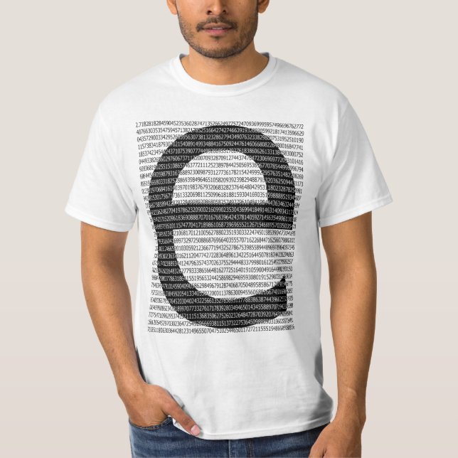 El numero e t-shirt (Framsida)