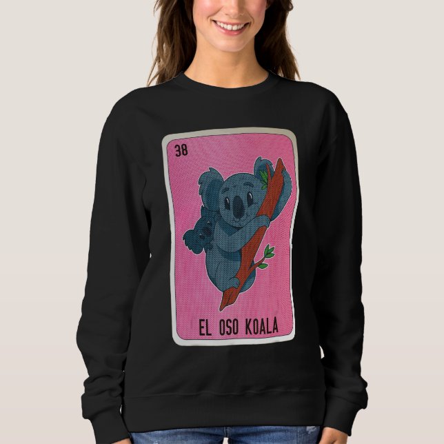 El Oso Koala Mexican Slang Lottery Bingo Cards T Shirt (Framsida)